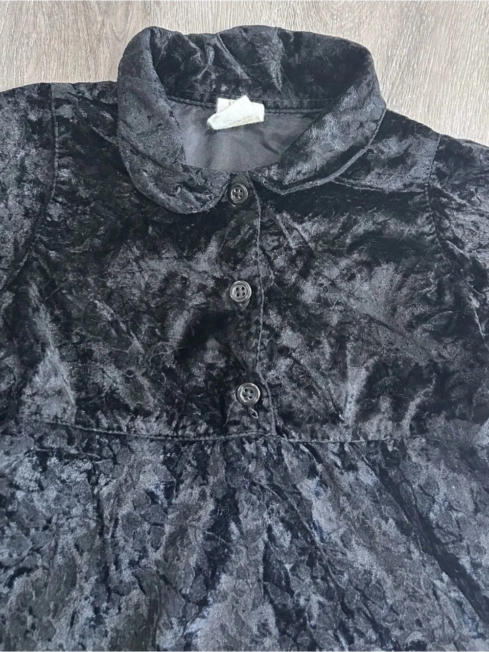 Baby Gap Black Velvet Dress 30-36 Months Toddler Holiday Party Vintage